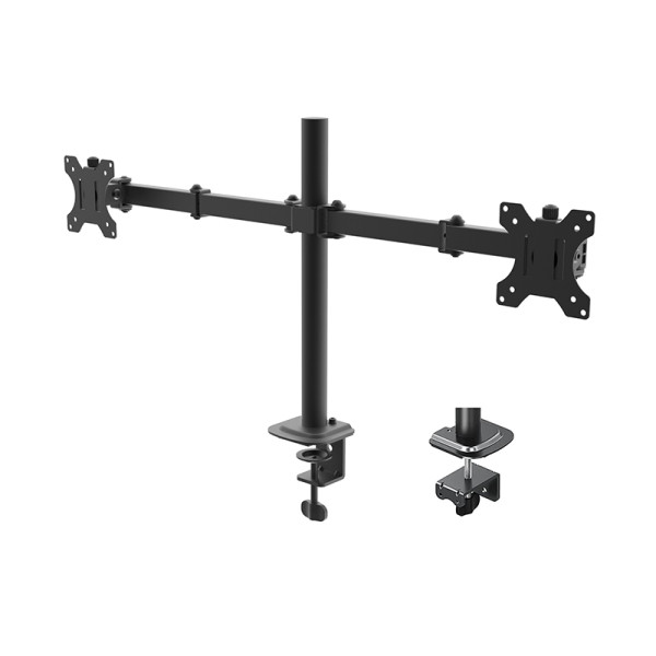 Alpha dual 10-32 Desk mount, 2x 10-32, 10 kg, Rotacija 360°, Tilt 90°, VESA 100x100
