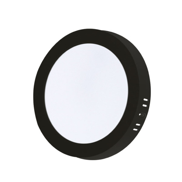 XLED 18W 4000K black Nadgradni okrugli LED panel plasticni,1890Lm,φ217*31mm,Ra80,IP20 crni
