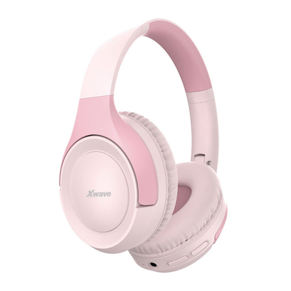 Xwave MX100 pink Bluetooth slušalice stereo sa mikrofonom/v5.3/FM/Aux/microSD