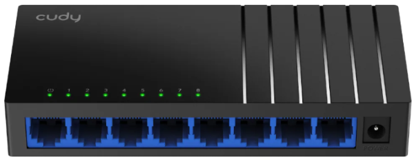 Cudy GS108D 8-Port Gbit desktop Switch, 8x RJ45 10/100/1000 (Alt.PFS3008-8GT-L)