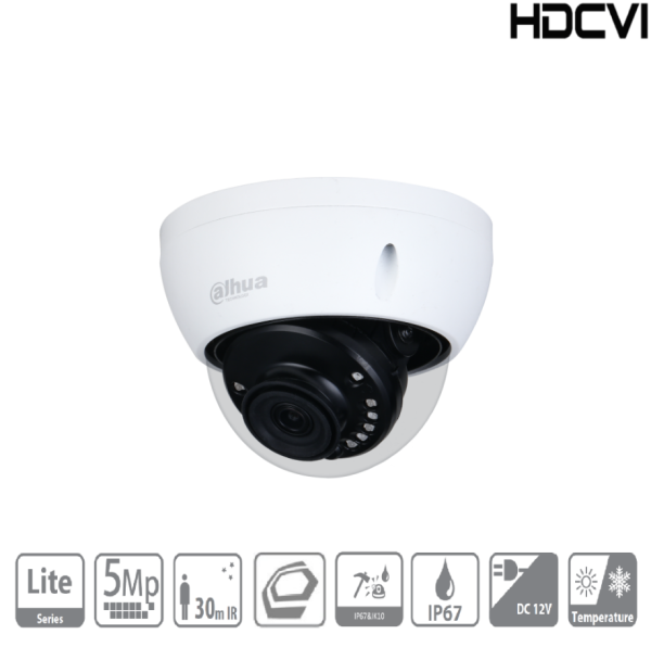 Dahua Kamera HAC- HDBW1500EP-0280B-S2 5mpix, 2.8mm, 30m, HDCVI