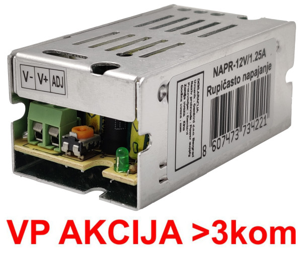 NAPR-12V/1.25A ** Gembird Napajanje rupicasto (397)