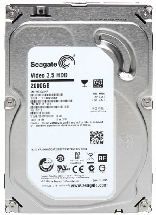 HDD 3.5 * 2TB ST2000VM003 SEAGATE 5900RPM Video surveillance DVR NCQ 24x7 64MB SATA3